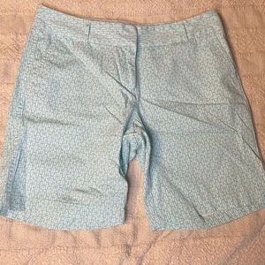 Blue Patterned Shorts